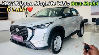 2025 Nissan Magnite Visia Base Model Full Review ❤️ New Updates amp Features ✅ Better Than Fronx [upl. by Nyram759]