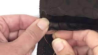 How to Hand Sew the Overcast stitch to finish a raw edge [upl. by Burtis]