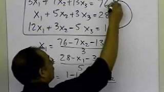 Chapter 0408 Lesson GaussSeidel Meth of Solving Simul Linear Eqns Pitfalls Advantages Part 22 [upl. by Blackman]