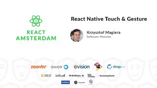 React Native Touch amp Gesture  Krzysztof Magiera [upl. by Retsevlys57]