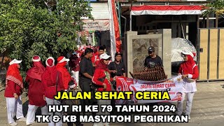 Jalan Sehat Ceria KB amp TK Masyitoh Pegirikan diringi Angklung Alat Musik Tradisional Asal Jawa Barat [upl. by Demeyer]