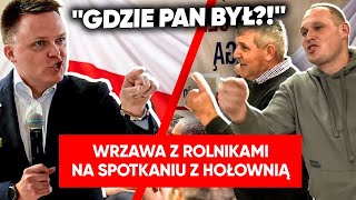 Wściekli rolnicy przyszli do Hołowni quotPan kłamiequot Spotkanie wymknęło się spod kontroli [upl. by Sudbury]