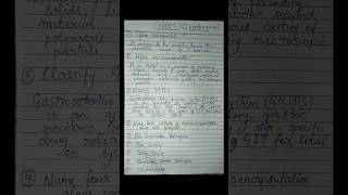 Novel Drug Delivery System NDDS 2 Marks Questions bpharma pharmacy shorts ytshorts trending [upl. by Omissam731]