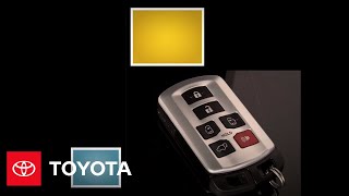 2011  2012 Sienna HowTo Smart Key  Toyota [upl. by Tully]