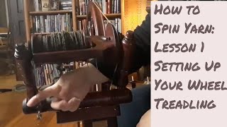 Beginner yarn spinning spinning wheel Kromski Prelude lesson 1 [upl. by Emya214]