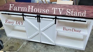 FarmHouse TV Stand  DIY Part 1 [upl. by Eatnuahs918]