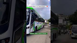 Canara Pinto travel💚 Hyderabad to Ananthapur Full sleeper B11R 9400Starz luxurious travelbus [upl. by Ahcarb]