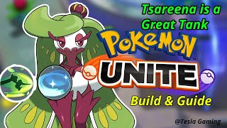 Tsareena is still pretty Good  Tsareena Rocking Build amp Guide pokemon unite tesla Gaming [upl. by Drarreg]