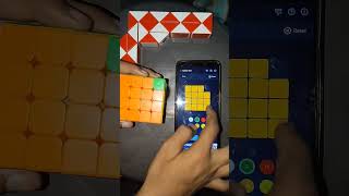 Coner twisted Pattern 4 by 4 Rubiks cube solve with AI IMPOSSIBLE tricks 😱🙀shorts viral youtube [upl. by Linzy]