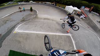 Full lap around the BMX track in Besançon with Niek Kimmann [upl. by Atinele]