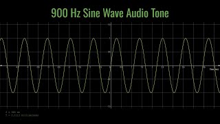 900 Hz Sine Wave Audio Tone [upl. by Casimir]