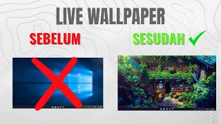 CARA MEMBUAT LIVE WALLPAPER KEREN DI LAPTOPPC❕BISA BERGERAK 😮❗❗❗ [upl. by Grange632]