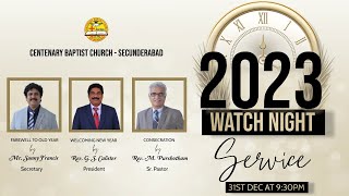 Live  Watch Night Worship Service CBC  Secunderabad  December 31st 2023 [upl. by Sells]