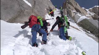 Adamello  Sci Alpinismo  Passo del Tonale  Passo Presena  Rifugio Lobbia [upl. by Nnitsuj]