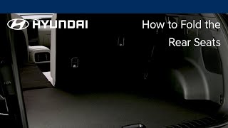 How To Fold The Rear Seats  Hyundai [upl. by Lu180]