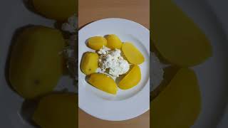 Kartoffeln mit Quark zum Mittagessen short shorts viral essen [upl. by Ahsieym]