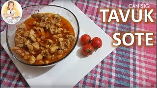 TAVUK SOTE  TAVUK YEMEKLERİ  YEMEK TARİFLERİ [upl. by Sinnek]