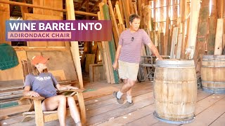 Adirondack Chair from a Wine Barrel [upl. by Sirhc193]