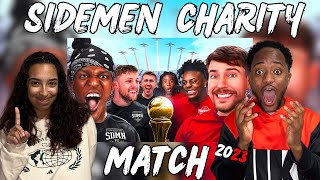 COUPLES REACT TO SIDEMEN CHARITY MATCH 2023 OFFICIAL STREAM  RAE amp JAE REACTS [upl. by Mendelsohn]