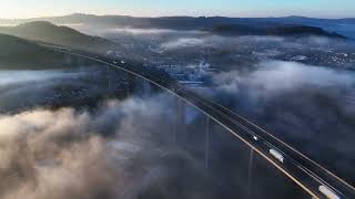 Siegtalbrücke im Morgennebel [upl. by Archangel]