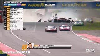 Schiavoni Big Crash Mugello 2024 ELMS [upl. by Hermine213]