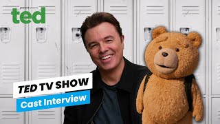 Seth MacFarlane on Ted Prequel TV Show Casting Young Mark Wahlberg  Peacock [upl. by Magdau]