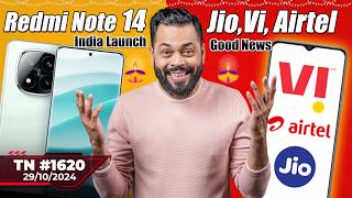 JioAirtel Good News Redmi Note 14 India Launch New iMac 😍realme FoldablePixel 11 100xTTN1620 [upl. by Aile]