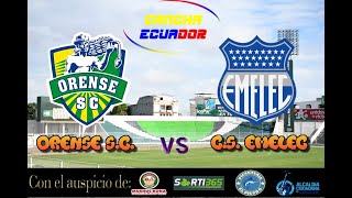 🛑 EN VIVO  PARTIDO ORENSE SC VS CS EMELEC  FECHA 5  LIGAPRO  Formato AUDIO [upl. by Arocat]