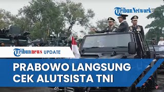 Resmi Jenderal Bintang 4 Prabowo Gagah Naik Rantis Ditemani PanglimaKapolri Cek Alutsista TNI [upl. by Llevert]