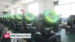 40W Beams with Halo test [upl. by Selyn]