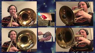 Linus and Lucy  Brass Quartet amp Hand Percussion [upl. by Annaujat]