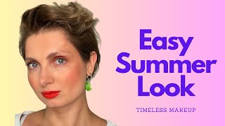 EASY SUMMER LOOK  Quick bronze sun kissed makeup look tutorial with minimum products [upl. by Bluefarb]