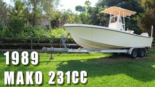 Mako Boats  1989 Mako 231cc  Restored [upl. by Nayllij]