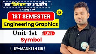 🔴 ENGINEERING Graphics  LEC5  Symbol BYMANKESH SIR [upl. by Llehsar]