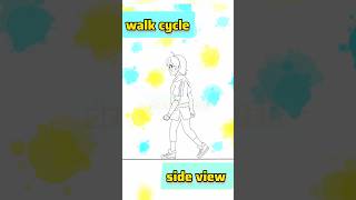 Walk Cycle Animation on Toonboom shorts animation toonboom art drawing [upl. by Idorb]