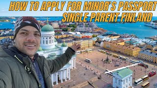 How to Apply For Minor’s passport single parent Abroad ✈️  Annexure D For passport Of Minor [upl. by Acalia381]