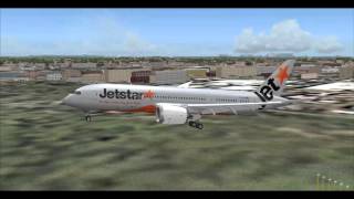 Jetstar Airways JQ4 7878 VHAKA Honolulu HNL  Sydney SYD [upl. by Kimberli2]