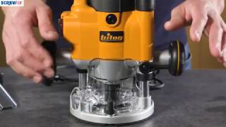 TRITON JOF001 1010W PRECISION PLUNGE ROUTER  Screwfix [upl. by Weintrob]