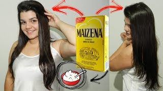 HIDRATAÇÃO COM MAIZENA PARA O CABELO [upl. by Atikehs259]