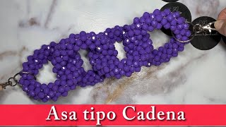 Asa CADENA  accesorios  Diy  handmade  beadedbag [upl. by Wilfrid300]