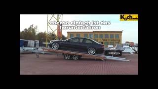 FITZEL Autotrailer Autotransporter für Profis perfekt für Tiefe PKWs Porsche Ferrari Anhänger [upl. by Alvarez731]