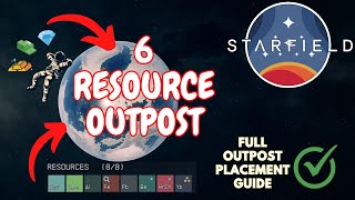 Starfield How to get 6 in 1 Outpost Resources [upl. by Zane]