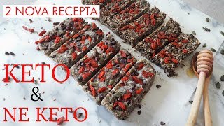 KETO I NE KETO GRANOLA ENERGETSKE STANGLICE ZDRAVI DESERTI BEZ SECERA [upl. by Aldrich]