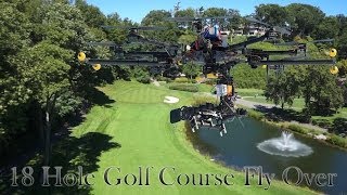 Golf Course 18 Hole Interactive Drone Flyover [upl. by Granville]