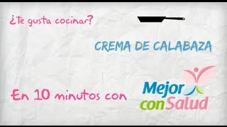 Receta de crema de calabaza [upl. by Ecnerolf]