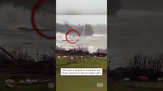 House Floats Away During Storm in Maine shorts [upl. by Odlareg]