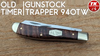 Old Timer 94OTW Gunstock Trapper Pocket Knife [upl. by Eimia]