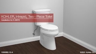 Installation – Intrepid Two  Piece Toilet [upl. by Henn878]