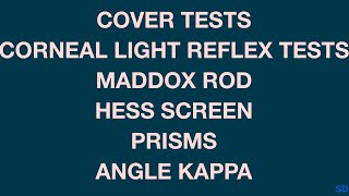 Strabismus and Pediatric Session 05 Motor Evaluation of a Strabismus Patient Part 1 [upl. by Irot]