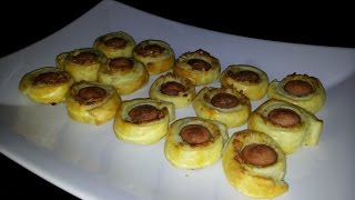 Roulés au saucisse  APERITIF DINATOIRE  LA BOITE A RECETTES [upl. by Kim]